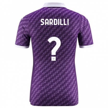 Kandiny Kinder Davide Sardilli #0 Violett Heimtrikot Trikot 2023/24 T-Shirt