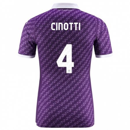 Kandiny Kinder Norma Cinotti #4 Violett Heimtrikot Trikot 2023/24 T-Shirt