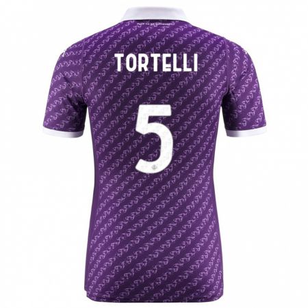 Kandiny Kinder Alice Tortelli #5 Violett Heimtrikot Trikot 2023/24 T-Shirt