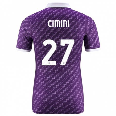 Kandiny Kinder Linda Tucceri Cimini #27 Violett Heimtrikot Trikot 2023/24 T-Shirt