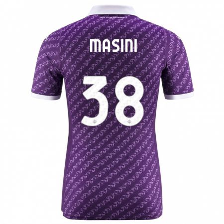 Kandiny Kinder Linda Masini #38 Violett Heimtrikot Trikot 2023/24 T-Shirt