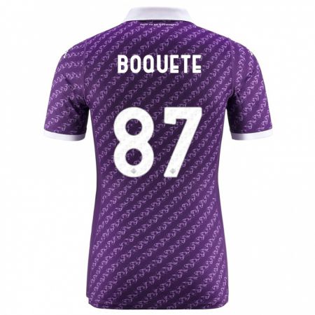 Kandiny Kinder Verónica Boquete #87 Violett Heimtrikot Trikot 2023/24 T-Shirt