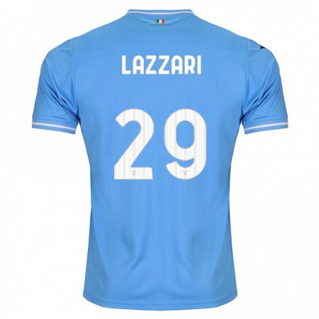 Kandiny Kinder Manuel Lazzari #29 Blau Heimtrikot Trikot 2023/24 T-Shirt