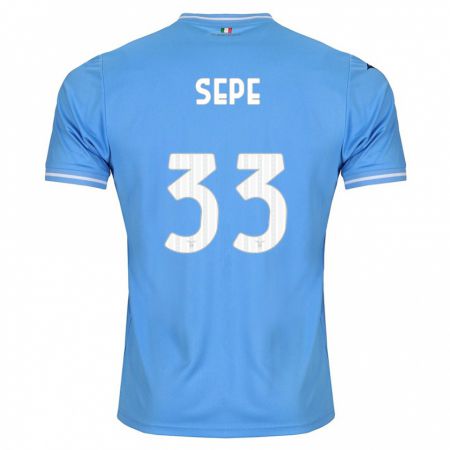 Kandiny Kinder Luigi Sepe #33 Blau Heimtrikot Trikot 2023/24 T-Shirt
