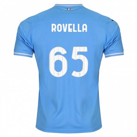 Kandiny Kinder Nicolò Rovella #65 Blau Heimtrikot Trikot 2023/24 T-Shirt