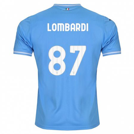 Kandiny Kinder Cristiano Lombardi #87 Blau Heimtrikot Trikot 2023/24 T-Shirt