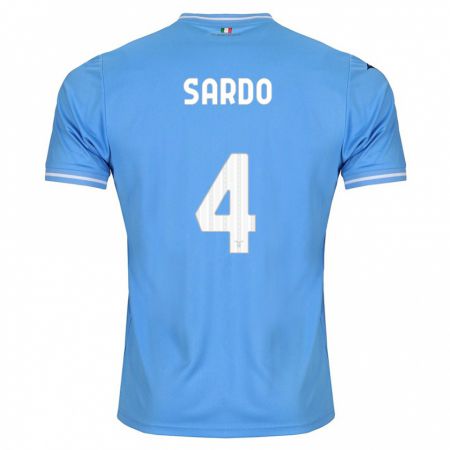 Kandiny Kinder Jacopo Sardo #4 Blau Heimtrikot Trikot 2023/24 T-Shirt