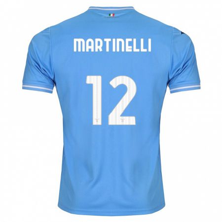 Kandiny Kinder Leonardo Martinelli #12 Blau Heimtrikot Trikot 2023/24 T-Shirt