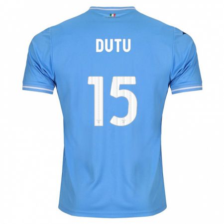 Kandiny Kinder Matteo Dutu #15 Blau Heimtrikot Trikot 2023/24 T-Shirt