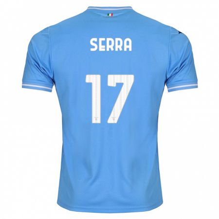 Kandiny Kinder Federico Serra #17 Blau Heimtrikot Trikot 2023/24 T-Shirt