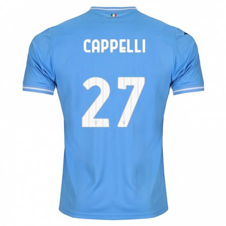 Kandiny Kinder Tommaso Cappelli #27 Blau Heimtrikot Trikot 2023/24 T-Shirt
