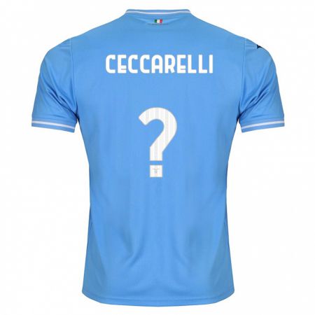 Kandiny Kinder Alessandro Ceccarelli #0 Blau Heimtrikot Trikot 2023/24 T-Shirt