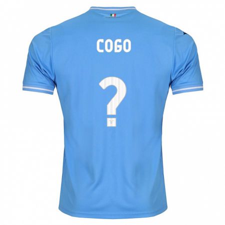 Kandiny Kinder Giovanni Cogo #0 Blau Heimtrikot Trikot 2023/24 T-Shirt