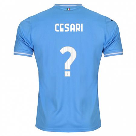 Kandiny Kinder Nicolò Cesari #0 Blau Heimtrikot Trikot 2023/24 T-Shirt