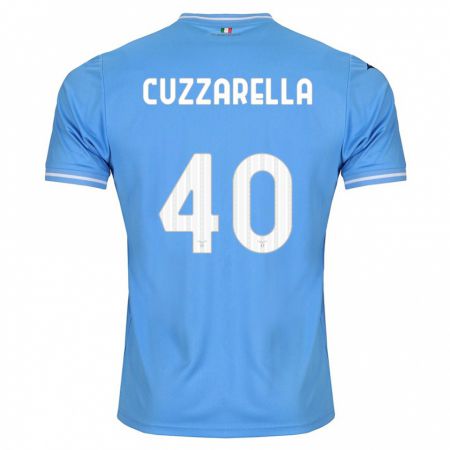 Kandiny Kinder Cristian Cuzzarella #40 Blau Heimtrikot Trikot 2023/24 T-Shirt