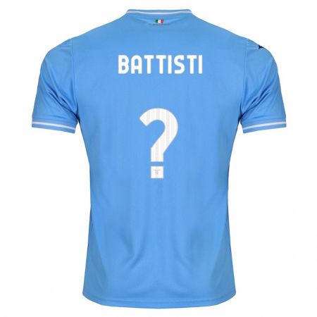 Kandiny Kinder Valerio Battisti #0 Blau Heimtrikot Trikot 2023/24 T-Shirt