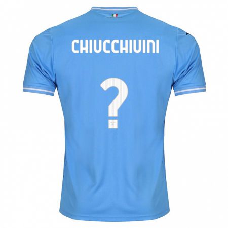 Kandiny Kinder Lorenzo Chiucchiuini #0 Blau Heimtrikot Trikot 2023/24 T-Shirt