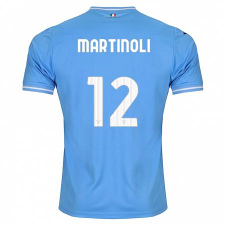 Kandiny Kinder Elettra Martinoli #12 Blau Heimtrikot Trikot 2023/24 T-Shirt