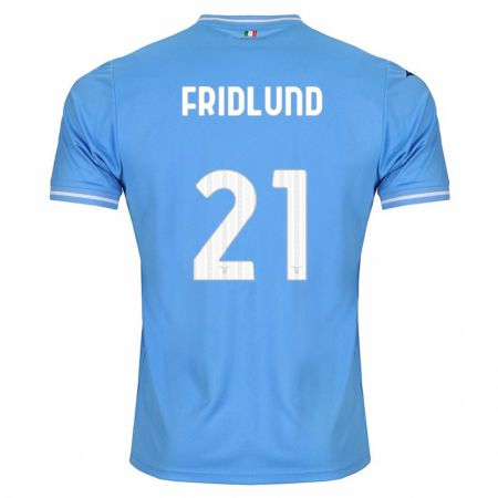 Kandiny Kinder Johanne Fridlund #21 Blau Heimtrikot Trikot 2023/24 T-Shirt