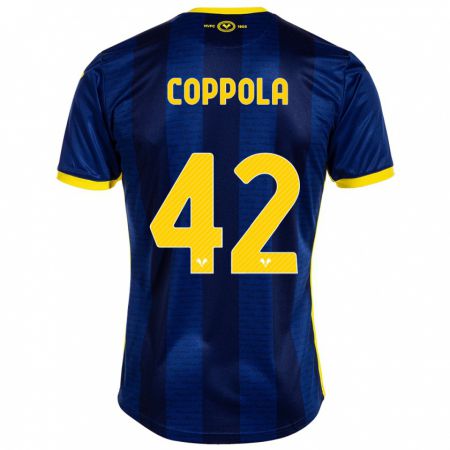 Kandiny Kinder Diego Coppola #42 Marine Heimtrikot Trikot 2023/24 T-Shirt