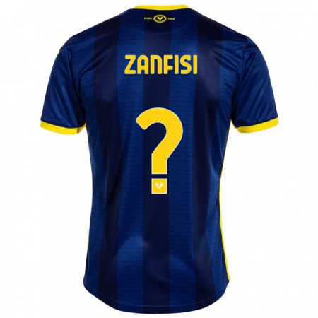 Kandiny Kinder Riccardo Zanfisi #0 Marine Heimtrikot Trikot 2023/24 T-Shirt