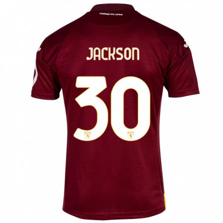Kandiny Kinder Michael Jackson #30 Dunkelrot Heimtrikot Trikot 2023/24 T-Shirt