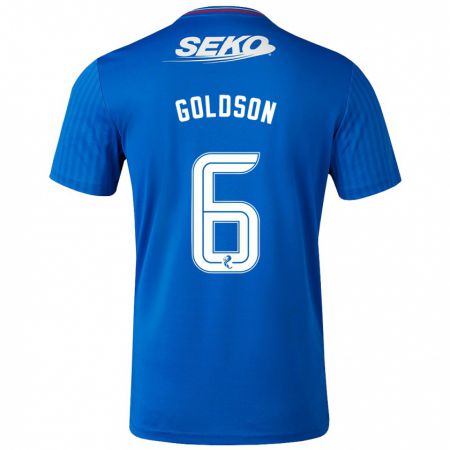 Kandiny Kinder Connor Goldson #6 Blau Heimtrikot Trikot 2023/24 T-Shirt
