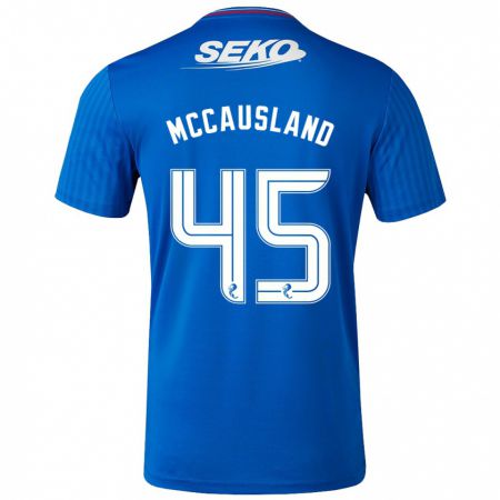 Kandiny Kinder Ross Mccausland #45 Blau Heimtrikot Trikot 2023/24 T-Shirt