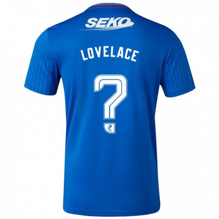 Kandiny Kinder Zak Lovelace #0 Blau Heimtrikot Trikot 2023/24 T-Shirt