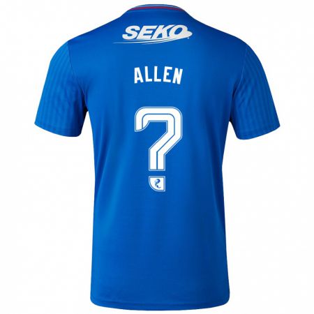 Kandiny Kinder Greig Allen #0 Blau Heimtrikot Trikot 2023/24 T-Shirt
