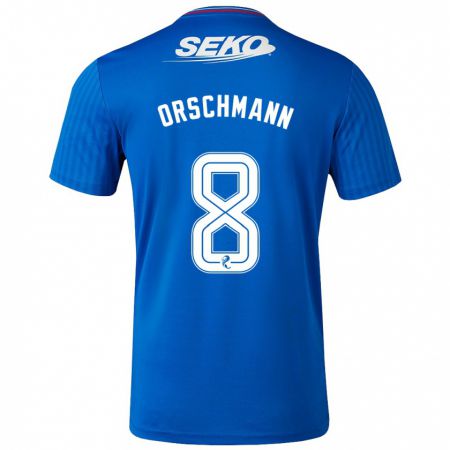 Kandiny Kinder Dina Orschmann #8 Blau Heimtrikot Trikot 2023/24 T-Shirt