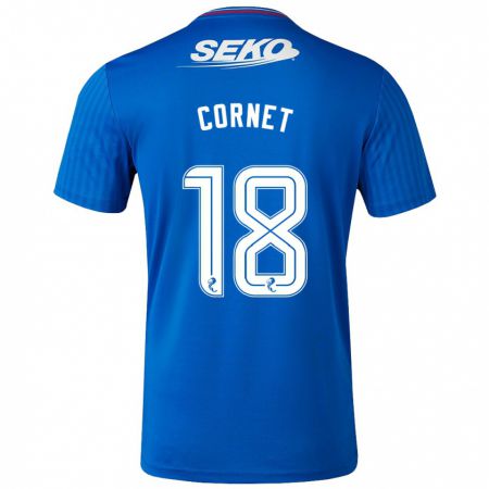 Kandiny Kinder Chelsea Cornet #18 Blau Heimtrikot Trikot 2023/24 T-Shirt