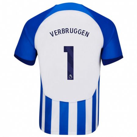 Kandiny Kinder Bart Verbruggen #1 Blau Heimtrikot Trikot 2023/24 T-Shirt