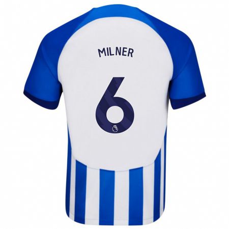 Kandiny Kinder James Milner #6 Blau Heimtrikot Trikot 2023/24 T-Shirt