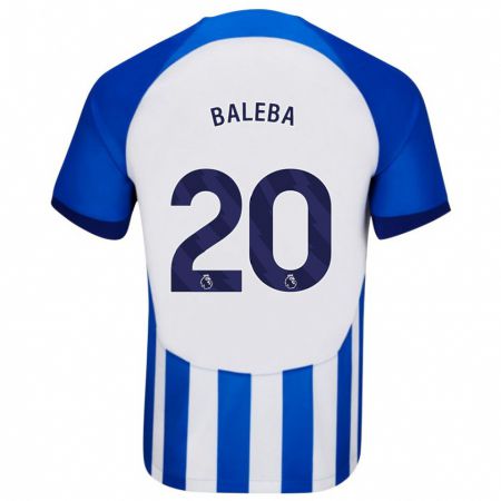 Kandiny Kinder Carlos Baleba #20 Blau Heimtrikot Trikot 2023/24 T-Shirt