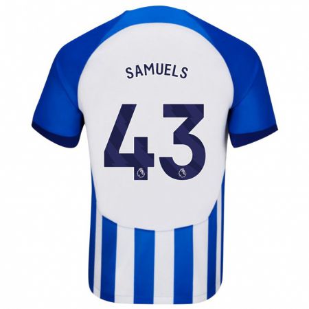 Kandiny Kinder Imari Samuels #43 Blau Heimtrikot Trikot 2023/24 T-Shirt