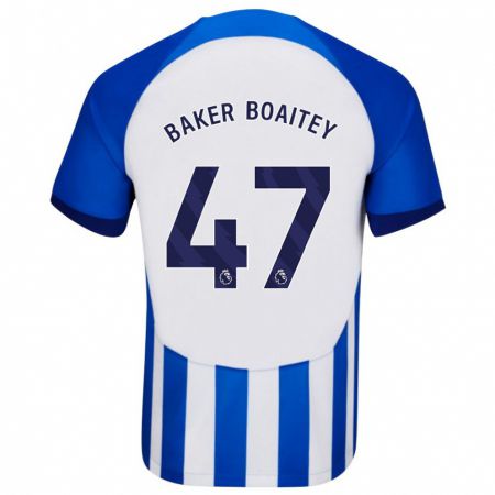 Kandiny Kinder Benicio Baker-Boaitey #47 Blau Heimtrikot Trikot 2023/24 T-Shirt