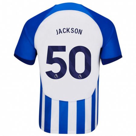 Kandiny Kinder Ben Jackson #50 Blau Heimtrikot Trikot 2023/24 T-Shirt