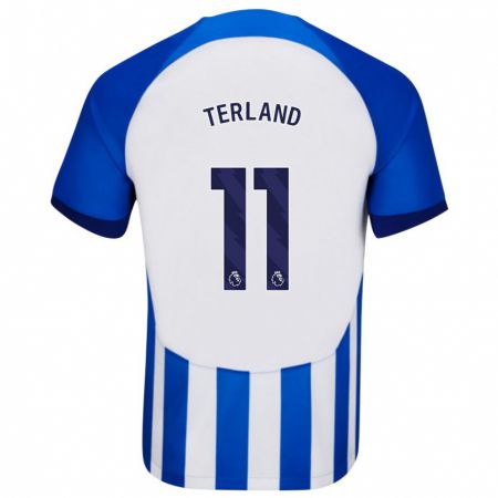 Kandiny Kinder Elisabeth Terland #11 Blau Heimtrikot Trikot 2023/24 T-Shirt