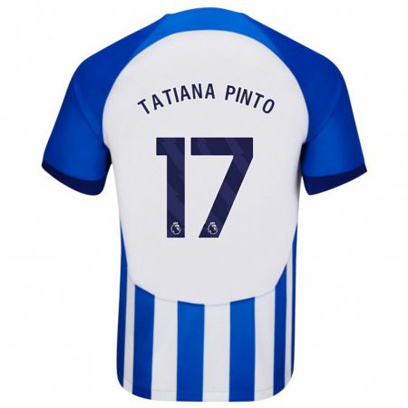 Kandiny Kinder Tatiana Vanessa Ferreira Pinto #17 Blau Heimtrikot Trikot 2023/24 T-Shirt