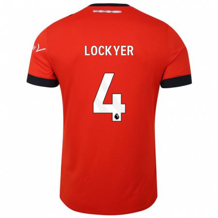 Kandiny Kinder Tom Lockyer #4 Rot Heimtrikot Trikot 2023/24 T-Shirt