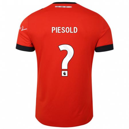 Kandiny Kinder Axel Piesold #0 Rot Heimtrikot Trikot 2023/24 T-Shirt