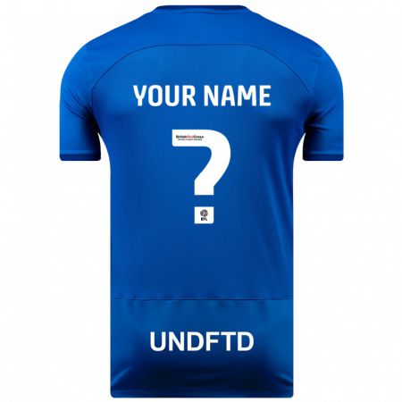 Kandiny Kinder Ihren Namen #0 Blau Heimtrikot Trikot 2023/24 T-Shirt