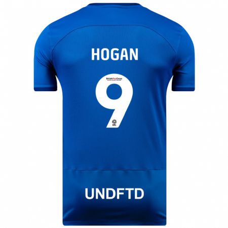 Kandiny Kinder Scott Hogan #9 Blau Heimtrikot Trikot 2023/24 T-Shirt