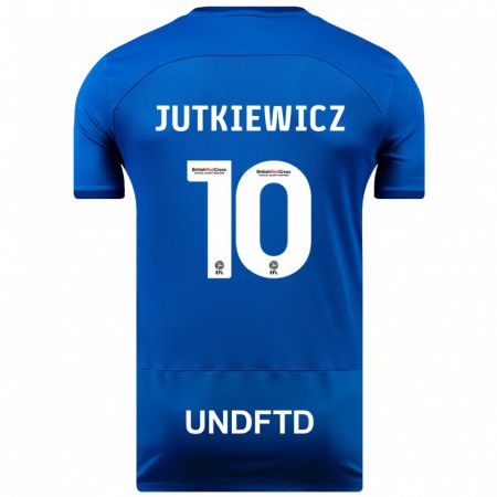 Kandiny Kinder Lukas Jutkiewicz #10 Blau Heimtrikot Trikot 2023/24 T-Shirt