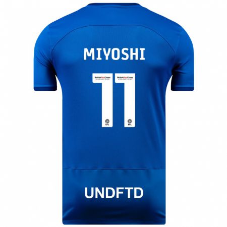 Kandiny Kinder Koji Miyoshi #11 Blau Heimtrikot Trikot 2023/24 T-Shirt