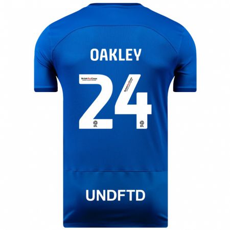 Kandiny Kinder Marcel Oakley #24 Blau Heimtrikot Trikot 2023/24 T-Shirt