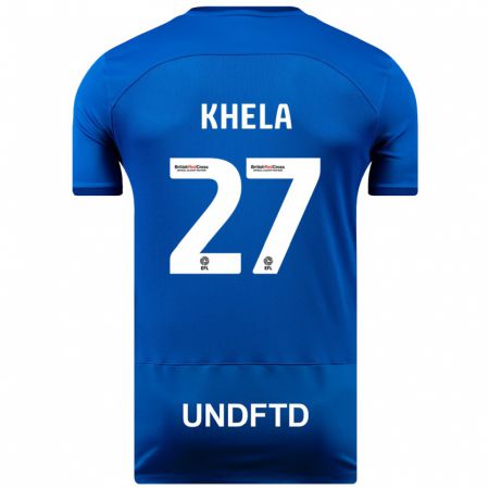 Kandiny Kinder Brandon Khela #27 Blau Heimtrikot Trikot 2023/24 T-Shirt