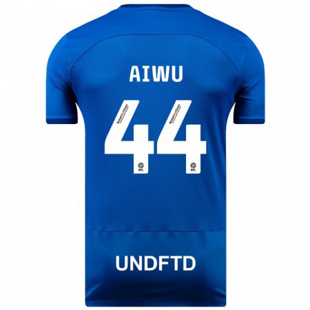 Kandiny Kinder Emanuel Aiwu #44 Blau Heimtrikot Trikot 2023/24 T-Shirt