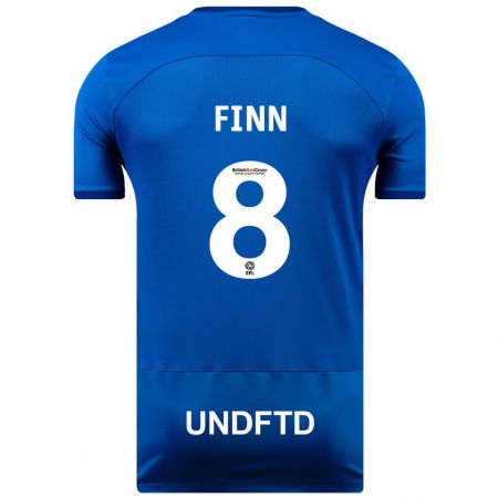 Kandiny Kinder Jamie Finn #8 Blau Heimtrikot Trikot 2023/24 T-Shirt